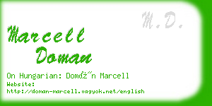 marcell doman business card